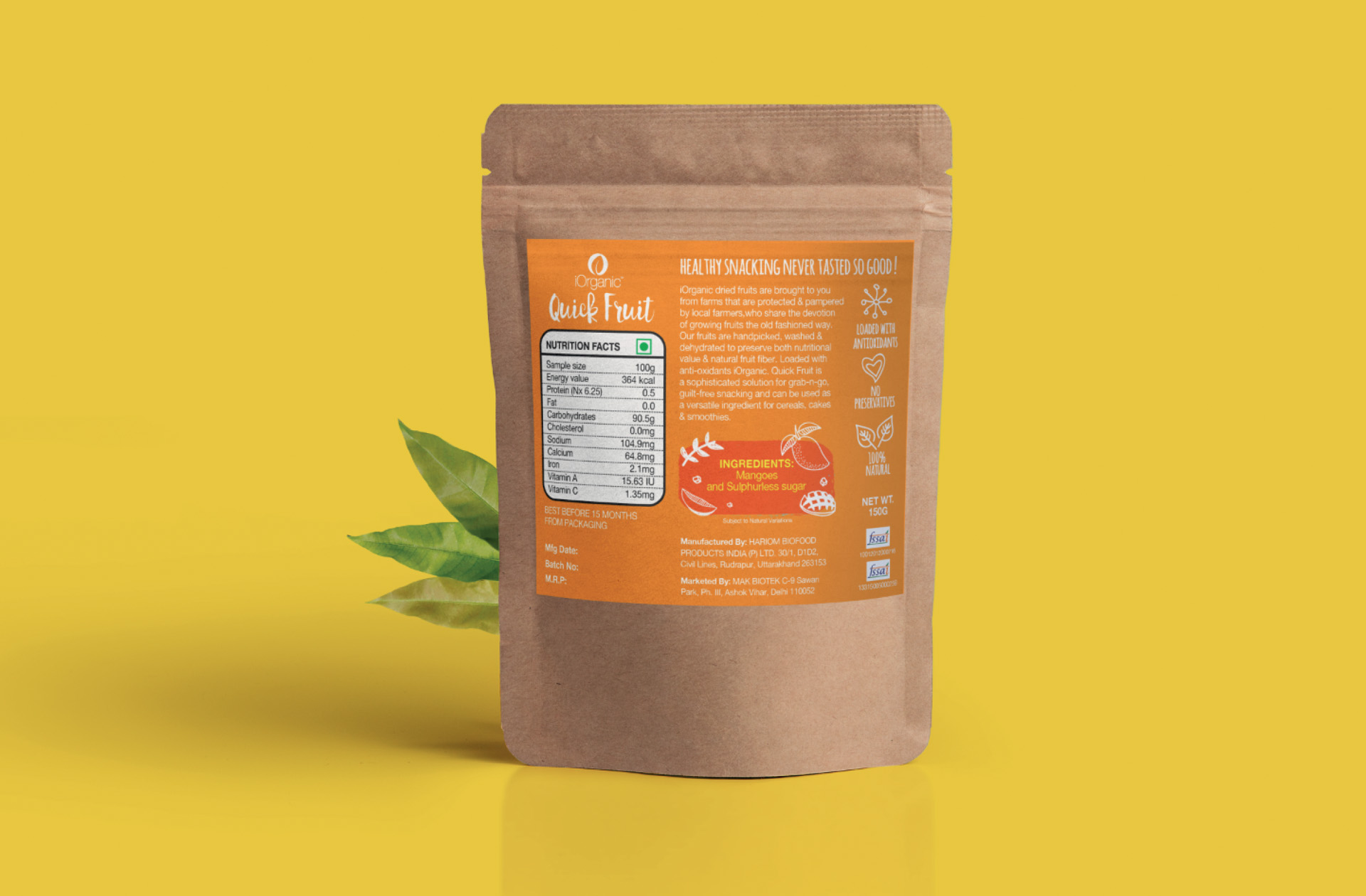 iOrganic Mango Packaging